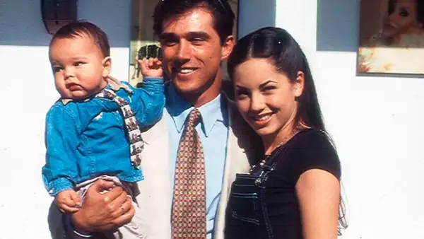 Bárbara Mori con Sergio Mayer y su hijo