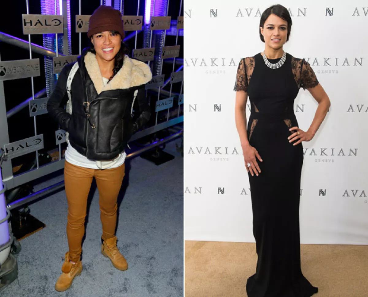 Michelle Rodriguez tomó por sorpresa a Cannes con este elegante y sensual vestido.