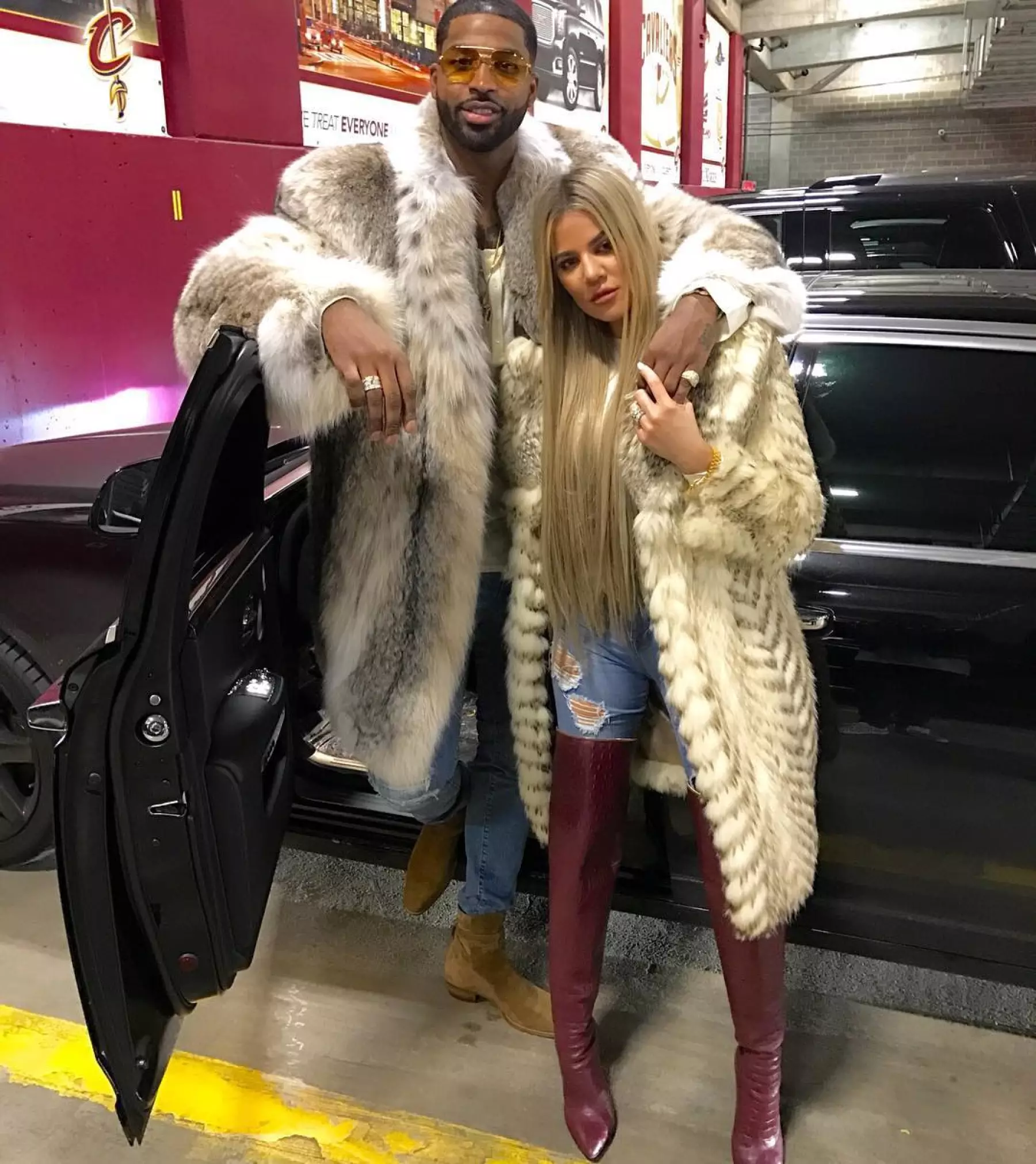 Khloé Kardashian y Tristan Thompson