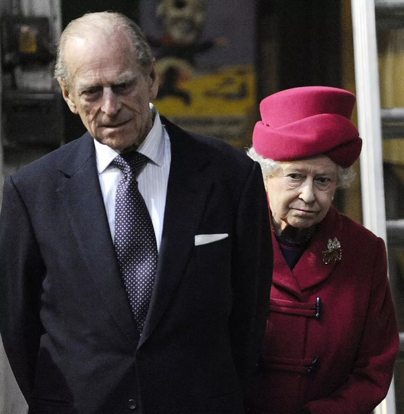 Duque de Edimburgo y la reina Isabel II