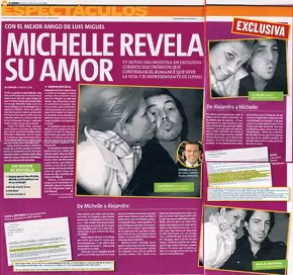 En marzo de 2008, el periódico El Centro publicó fotos en donde se ven cariñosos así como e-mails en los que evidenciaban vivir un amor prohibido.