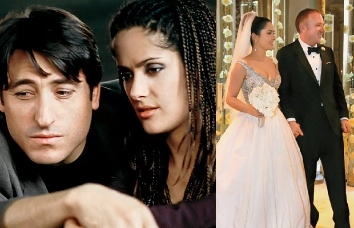 En julio de 2000 Quién presentó fotos exclusivas de la nueva película de Salma, La gran vida. A la derecha, Salma y Pinault durante su segunda boda, la cual realizaron en abril de 2009 en Venecia.