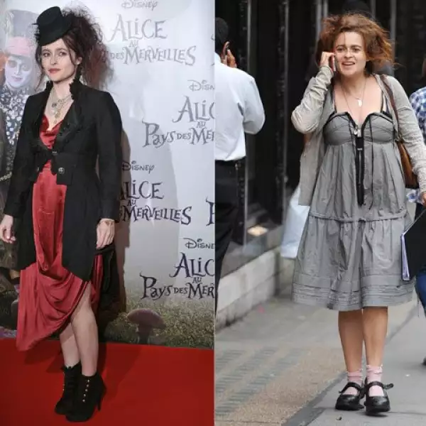 Helena Bonham Carter tiene una peculiar forma de vestir y peinarse, lo que demuestra en eventos y en su vida diaria.