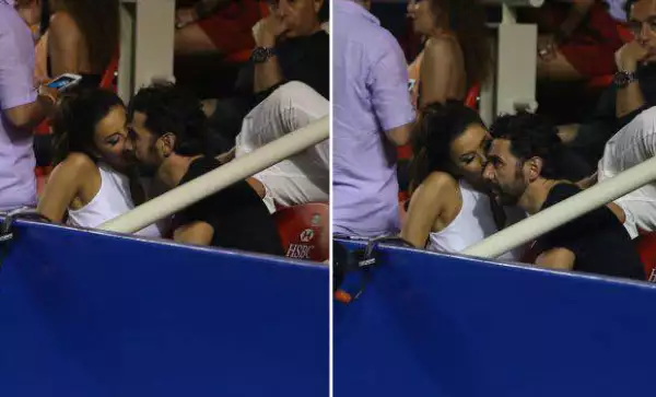 Ambos se mostraron muy cariñosos el uno con el otro.