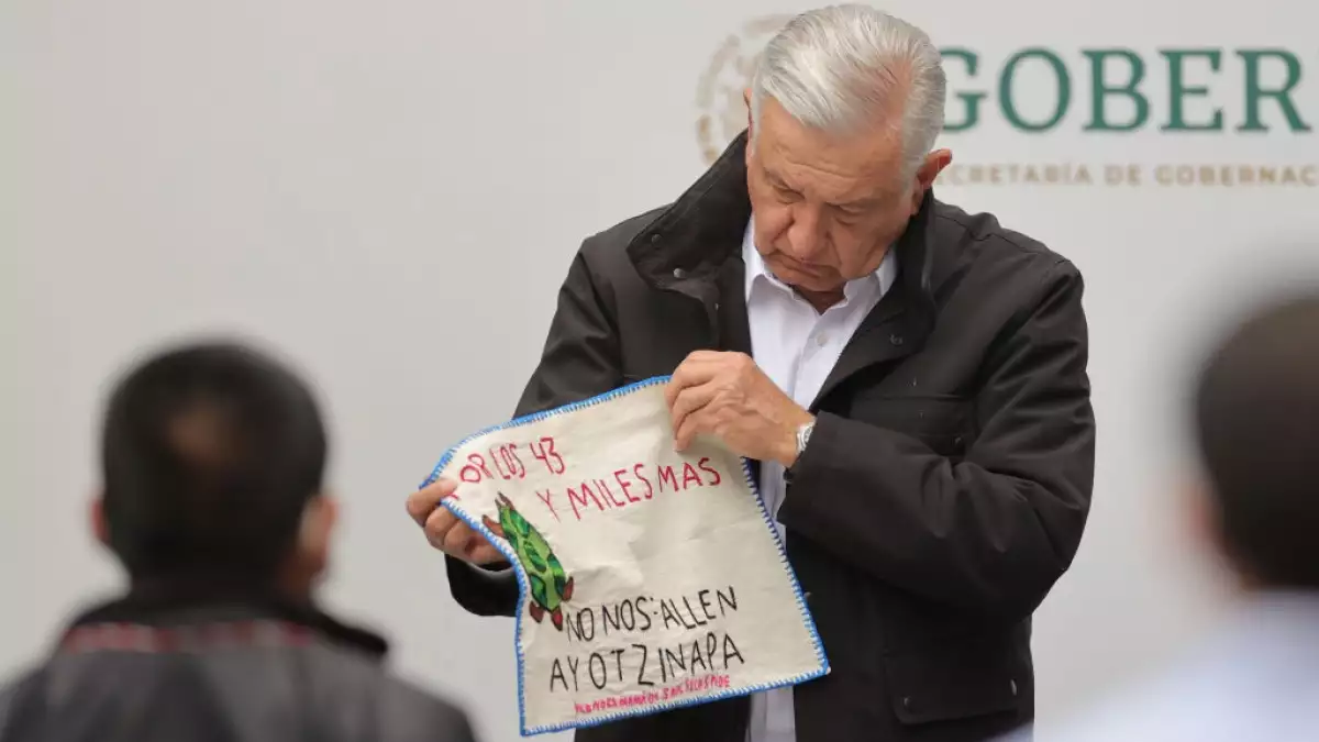 President Lopez Obrador Holds Report on The 43 Missing Students From Ayotzinapa