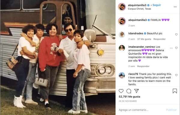 Selena y su familia