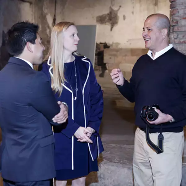 Miguel López,Karin Homberg y Marcos Ocampos