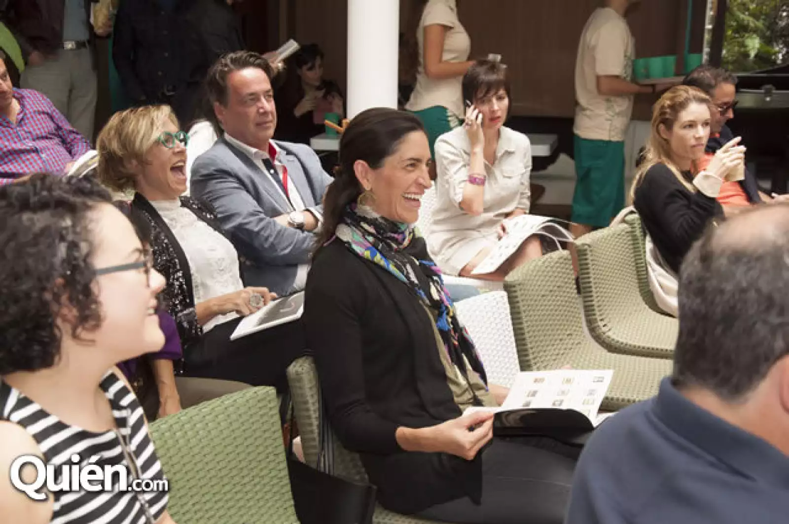 Montserrat Castañon,Graciela y Manolo Alonso,María Luisa Mogel,Claudia Zayas,Micaela de Bernardi y Moises Micha