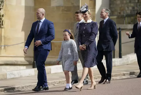 The British Royal Family Attend Easter Service