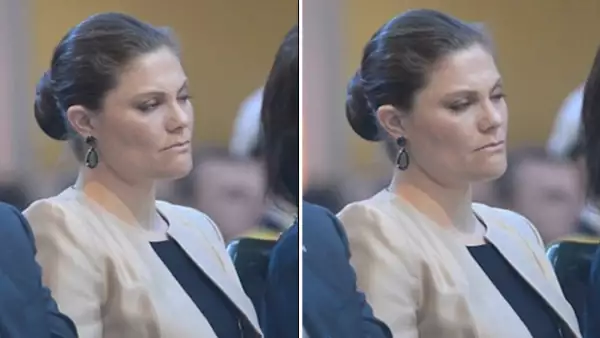 A cuatro semanas de haber dado a luz a su segundo hijo, la princesa parece no tener descanso, pues durante una conferencia cierra los ojos en más de una ocasión.