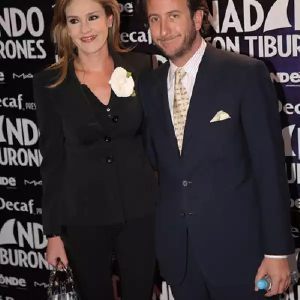 Chantal Andere y su esposo, Enrique Rivero Lake.