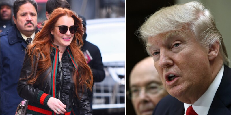 Lindsay Lohan y Donald Trump