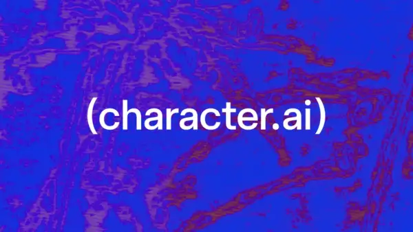 Logo de CharacterAI, la empresa que desarrolla chatbots conversacionales, se declara en bancarrota.