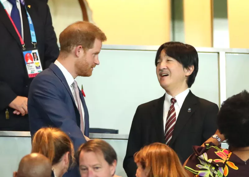 Príncipe Harry en Japón en la final de la Copa Mundial de Rugby 
