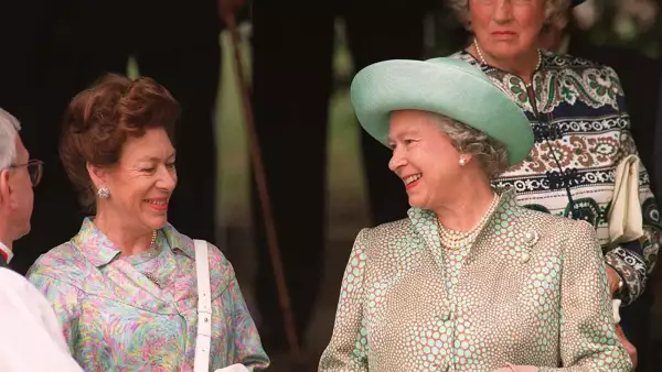 Princesa Margarita y la reina Isabel II