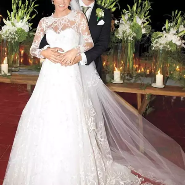 Jorge Emilio González y María Couttolenc se casaron en mayo de 2014 en Los Cabos.