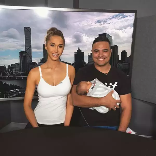 Chontel y Sam Duncan le dieron la bienvenida a su primer hijo hace cuatro semanas.