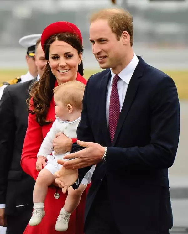 Duques de Cambridge a su llegada a Nueva Zelanda.