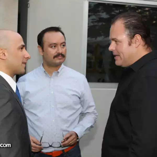 Luis García, Oswaldo Ibarra y Jorge Pérez