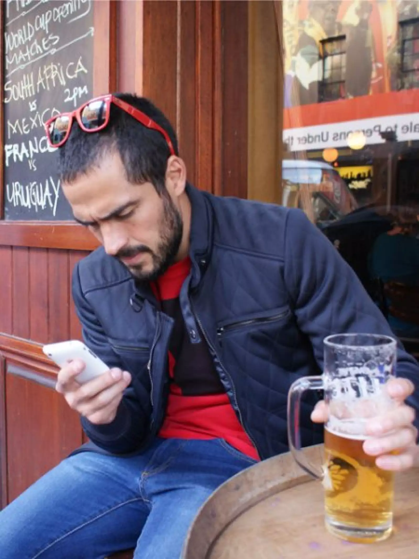 Siempre reportando desde la `zona de guerra´.