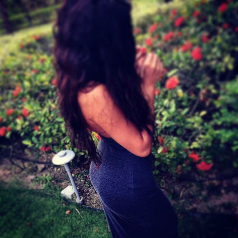 Justin compartió la foto que tomó a Selena Gomez, donde destaca su derrière.