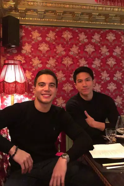 El príncipe Abdul Mateen y su amigo y cuñado Danial Deen Isa Kalebic