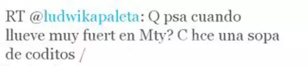 La actriz hizo un chiste de una desgracia.