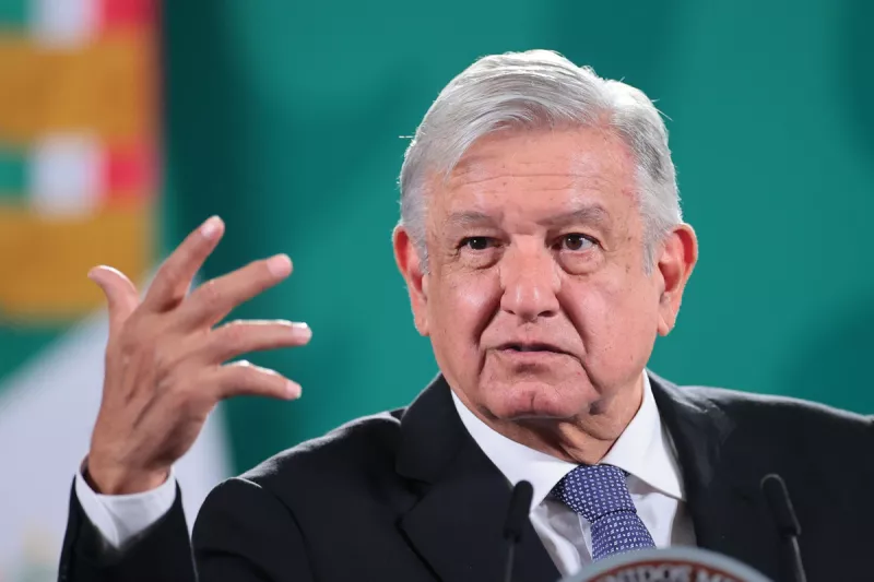(El presidente López Obrador durante la conferencia mañanera)