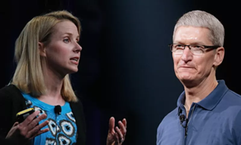 Los CEO de Yahoo y Apple, Marissa Mayer y Tim Cook, compitieron por el título del personaje del año que otorga Time desde hace 85 años. (Foto: Especial)