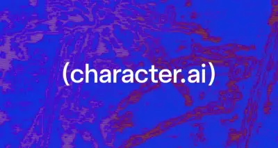 Logo de CharacterAI, la empresa que desarrolla chatbots conversacionales, se declara en bancarrota.