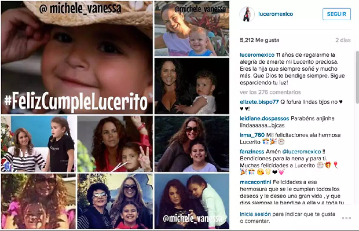 El cariño de los fans no pasó desapercibido en un día tan especial para la hija menor de Lucero.
