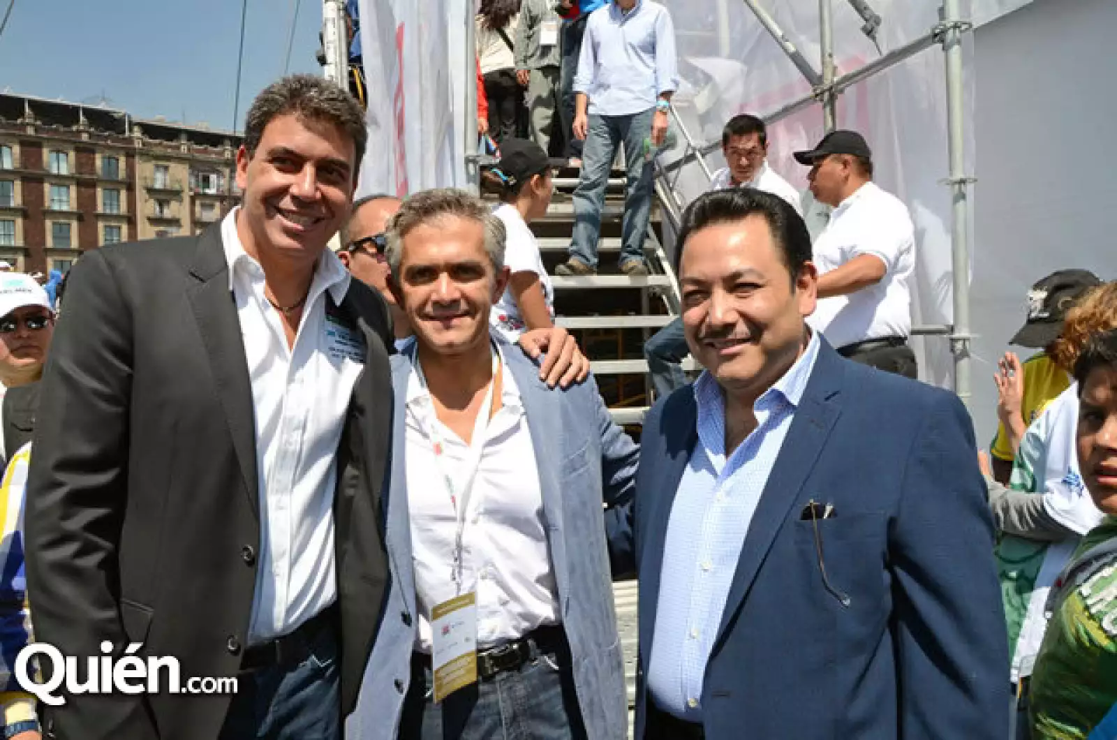 Arturo Elías Ayub, Miguel Ángel Mancera y Héctor Serrano