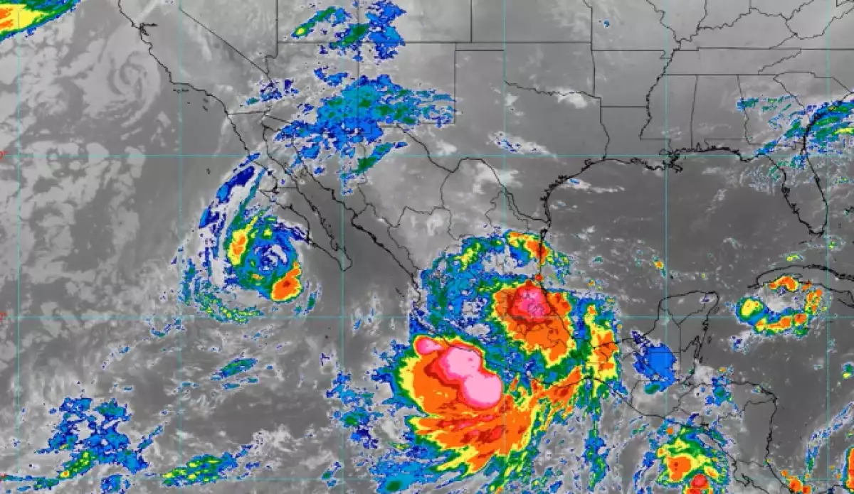 Estos serán los estados más afectados por la tormenta Priscila hoy, 9 de octubre
