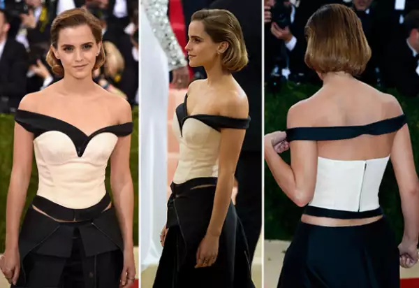 Desde el bustier hasta el pantalón y la cola están confeccionados con materiales reciclados y orgánicos.