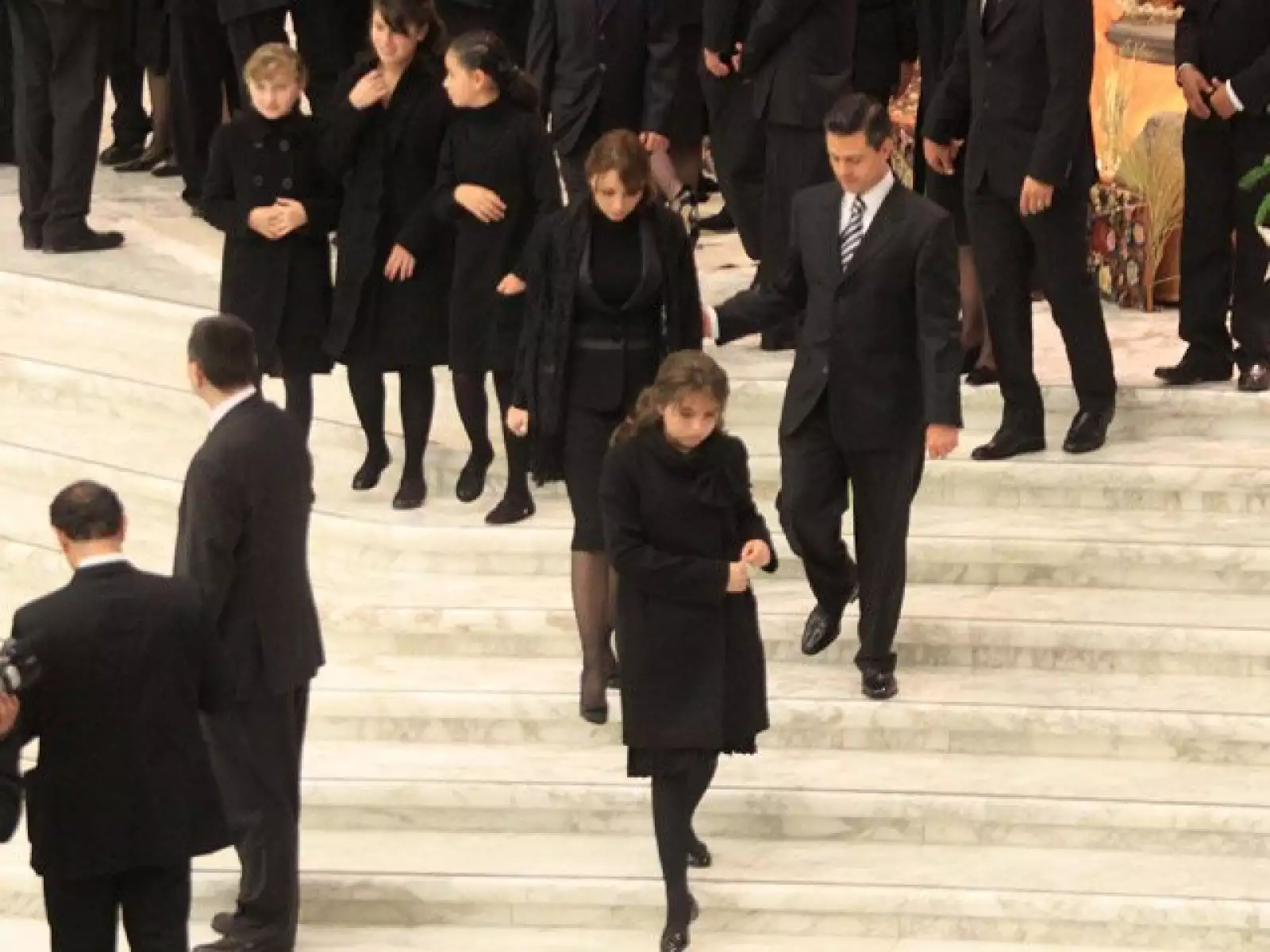 Angélica Rivera y Enrique Peña Nieto en todo momento estuvieron con sus hijos.