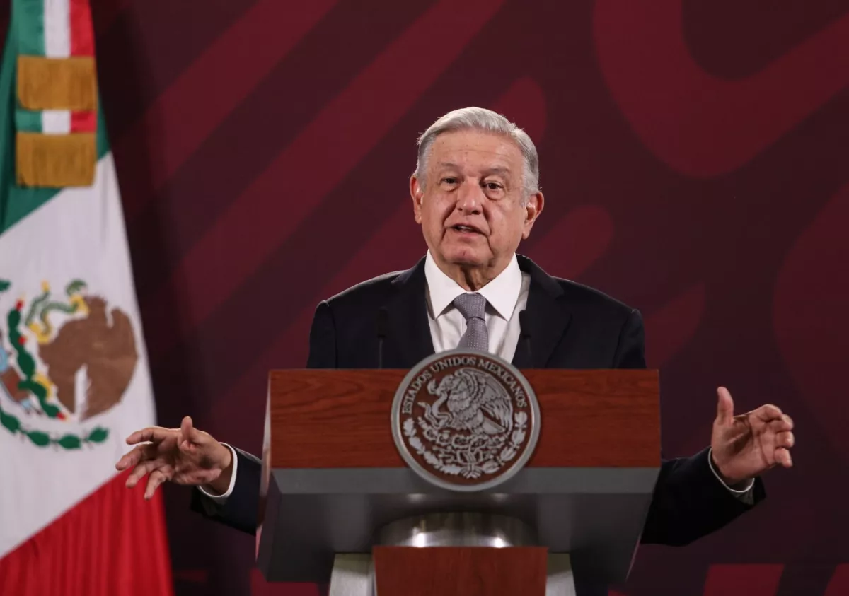 Andrés Manuel López Obrador, presidente de México, durante conferencia matutina en Palacio Nacional donde se destacó el tema de los beneficiarios de programas de apoyo.