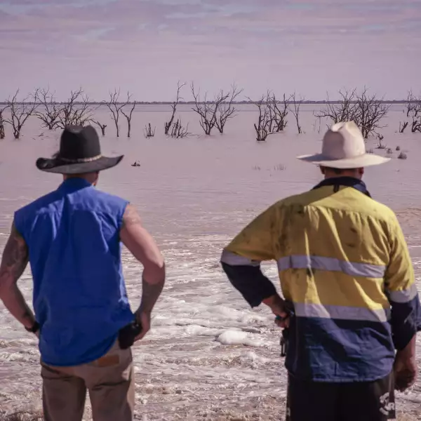 Menindee Lakes In Australian Desert Fill With Water Following Years Of Drought