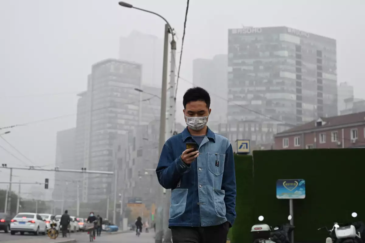 Nube de contaminación en Pekín