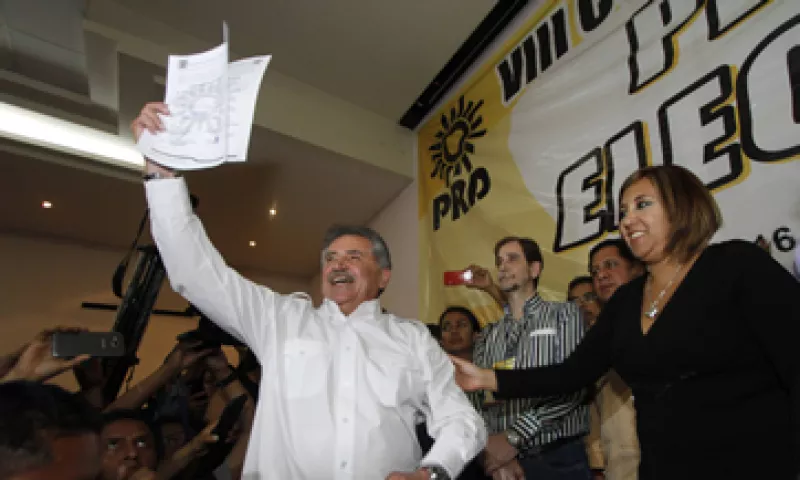 El diputado Estefan Garfias fue electo en una sesión del PRD en la capital oaxaqueña. (Foto: Cuartoscuro )