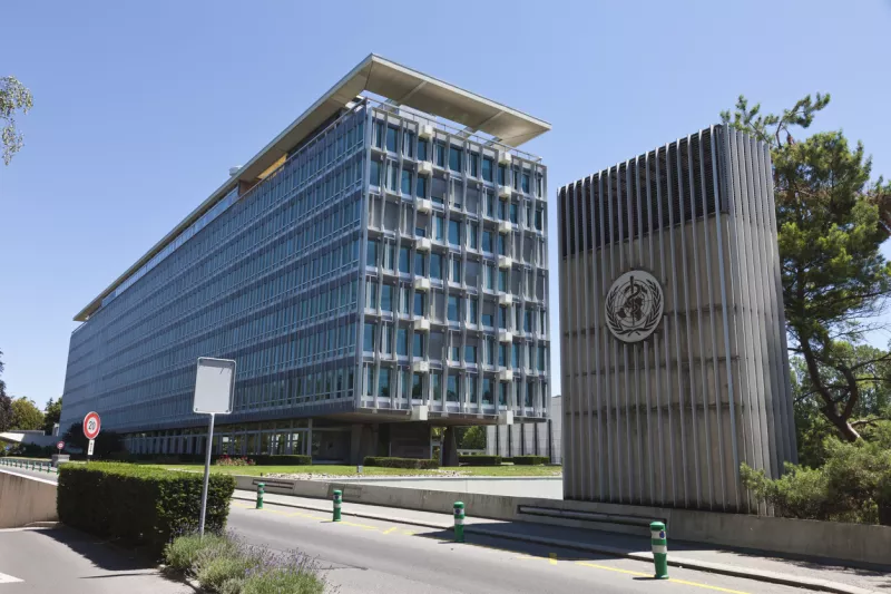 WHO World Health Organization Headquarters in Geneva, Switzerland