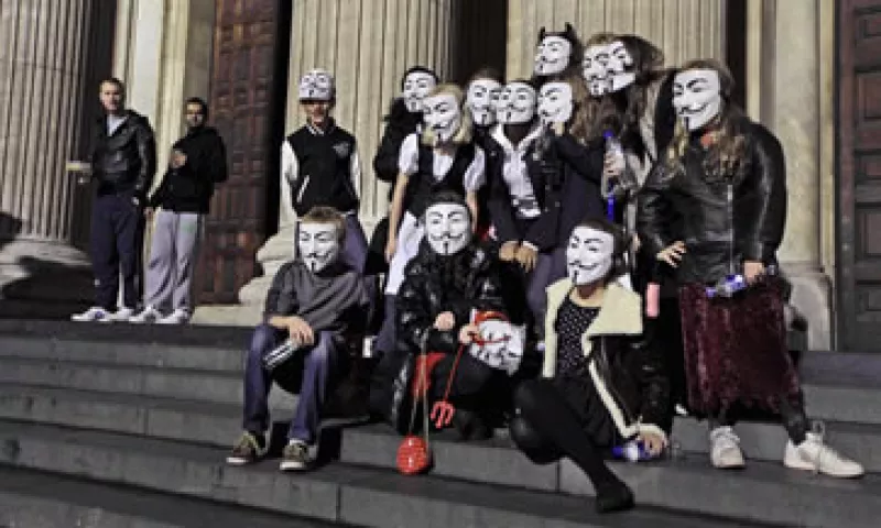 Este año el día de Guy Fawkes tuvo un tono y motivos muy diferentes. (Foto: AP)