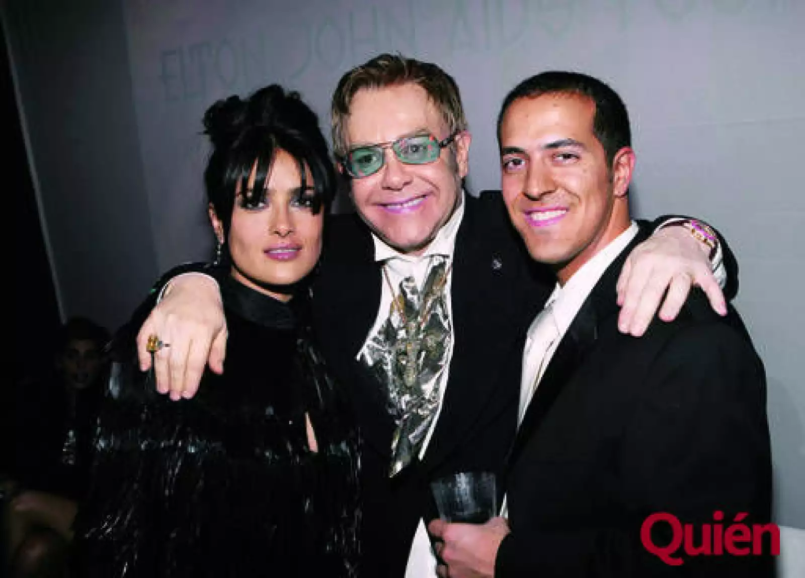 Salma Hayek, Elton John, Sami Hayek