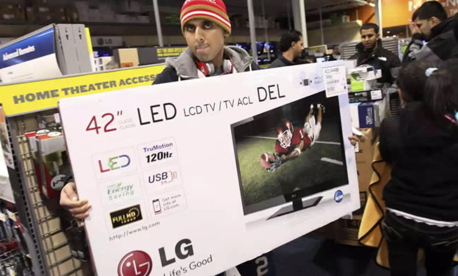 Los clientes se han decantado en especial por los productos electrónicos, como los televisores.