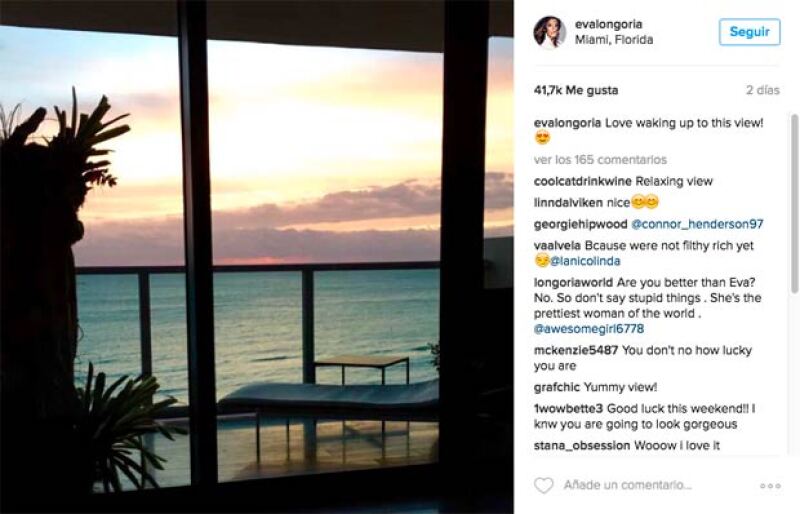Después de Cannes, Eva viajó a Miami.