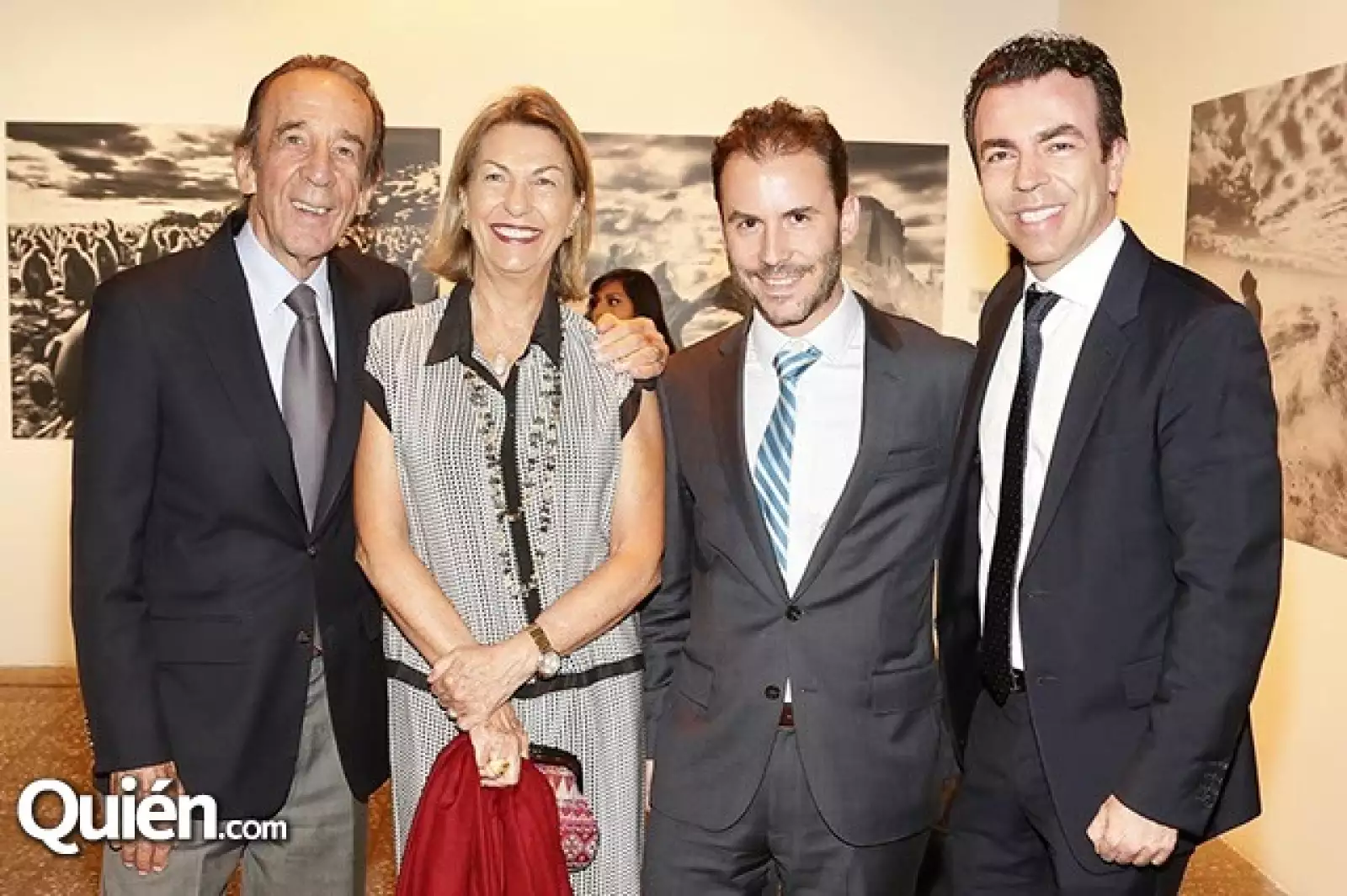 Manuel Arango, Marie Thérèse Arango, Miguel Rivera y Alejandro Ramírez