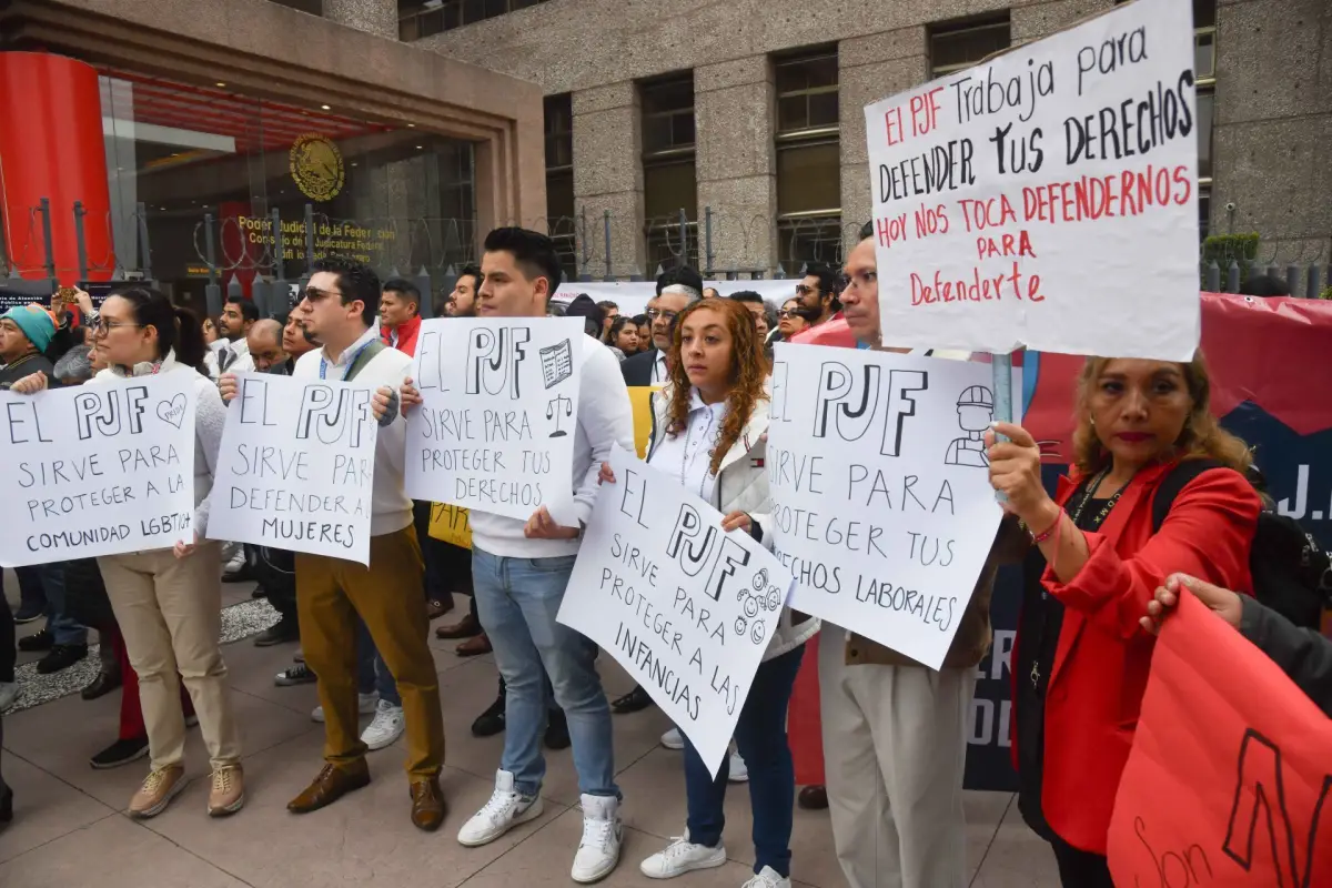 Protesta Trabajadores PJF