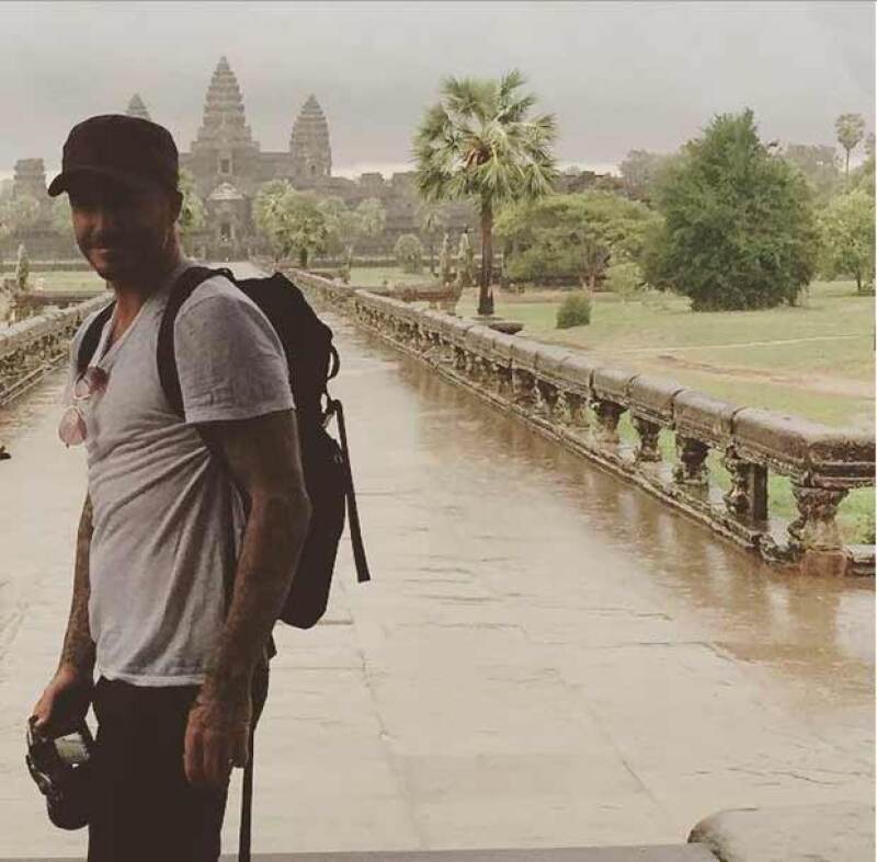 David en el templo Angkor Wat.