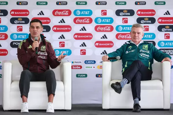 Rafa Marquez y Javier Aguirre