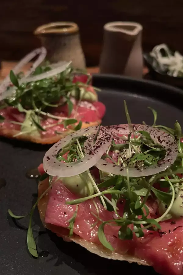 Foto de una tostada de chutoro