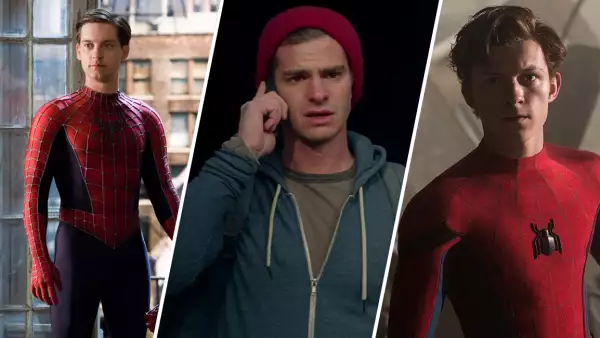 Spider-Man y sus tres actores.